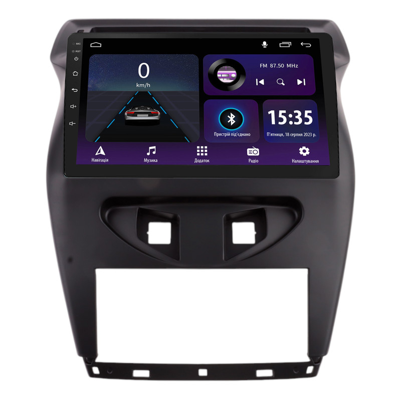 Android head unit SIGMA E10232 ANDROID 10 2+32 Gb Citroen C4 C-triunfo C-Quatre 2012+ Black 10"