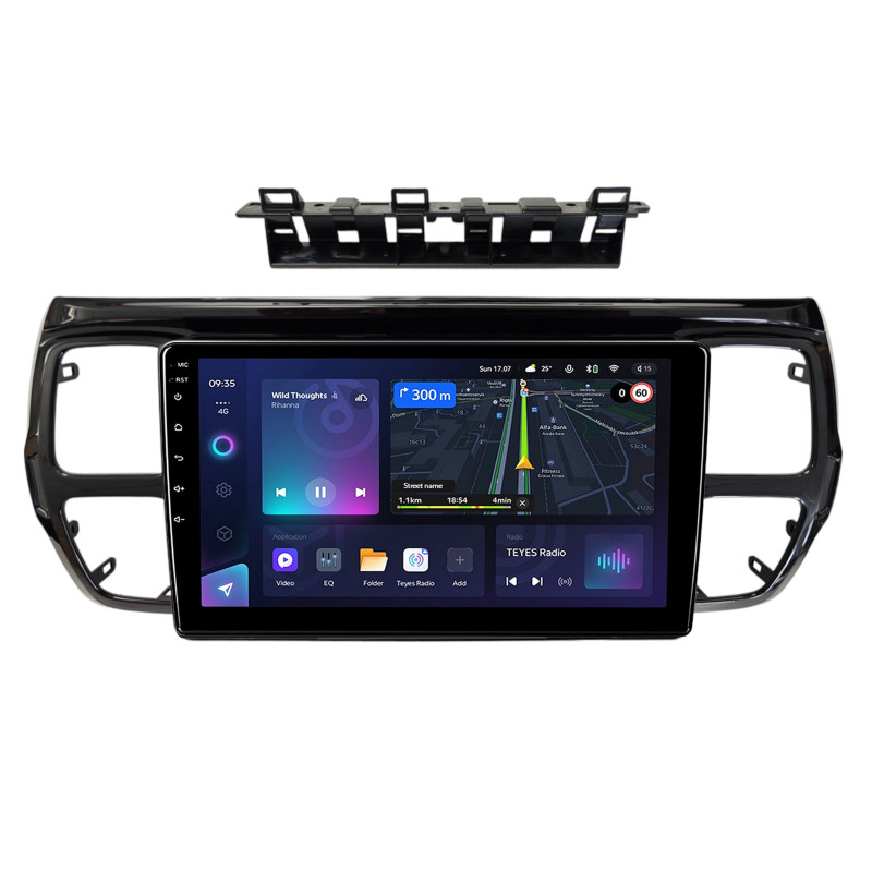 Android head unit Teyes CC3L 4+64 Gb Citroen C5 AIRCROSS 2017 UV BLACK 9"