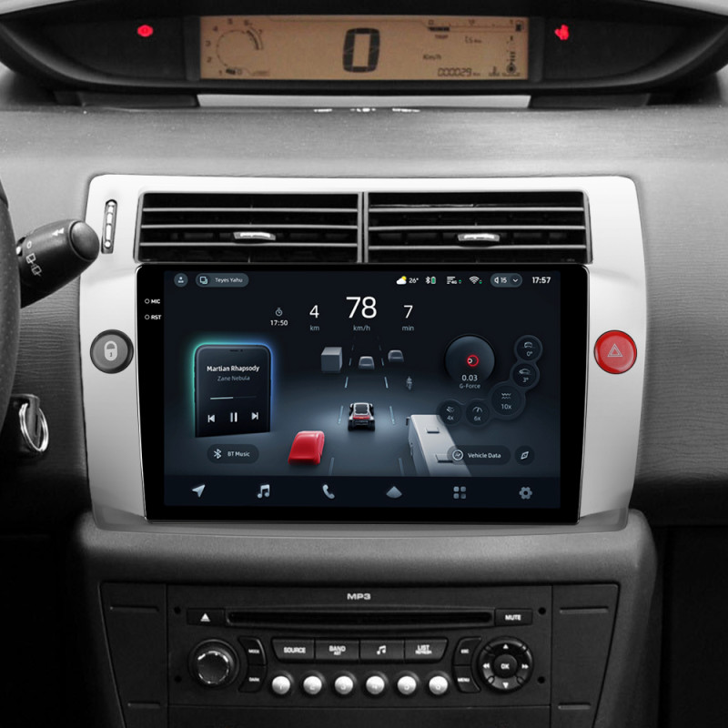 Štátní magnetofon Teyes CC4 Pro 12+256 GB pro Citroën C4 LA, LC, C-Triumph, C-Quatre 2004–2014, 9