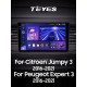 Android head unit Teyes CC3 6+128 Gb with 360° surround view° Citroen Jumpy III 3 SpaceTourer 1 / Peugeot Expert III 3 2016-2021 9" 2k (L1)