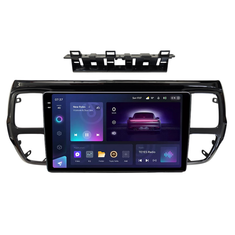 Android head unit Teyes CC3 4+64 Gb Citroen C5 AIRCROSS 2017 UV BLACK 9" 2k