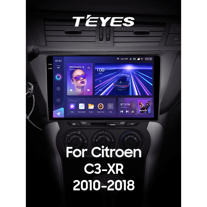 Android head unit Teyes CC3 4+32 Gb Citroen C3-XR (F2) 2010-2018 10" 2k