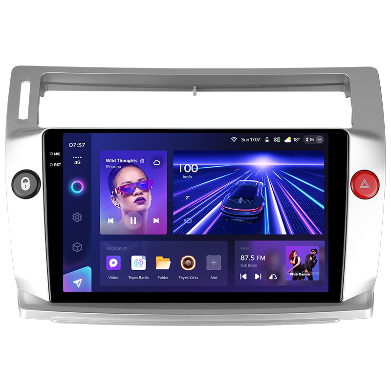 Android head unit Teyes CC3 6+128 Gb Citroen C4 LA LC C-Triomphe C-Quatre 2004-2014 9" 2k
