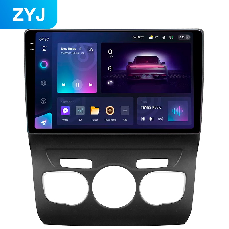Android head unit Teyes CC3 6+128 Gb Citroen C4 2 B7 (ZYJ) 2013-2016 10" 2k
