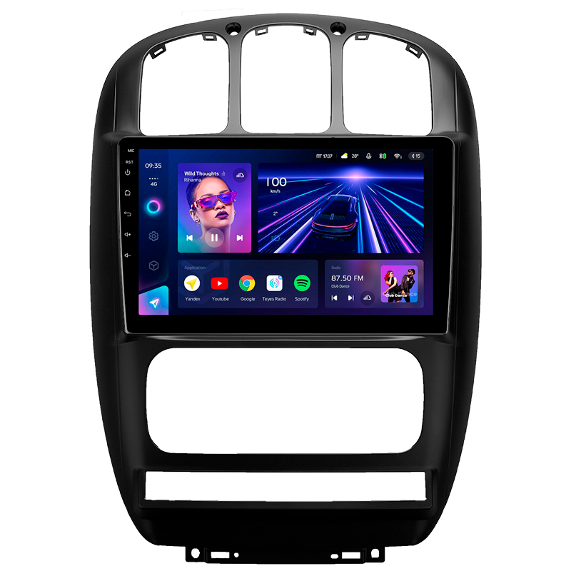 Android head unit Teyes CC3 4+32 Gb Dodge Caravan 4 For Chrysler Voyager RG RS For Town and Country RS 2000-2007 (B) 10" (L1)