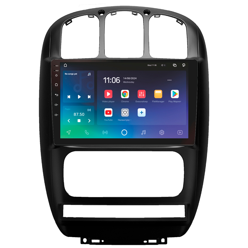 Android head unit SIGMA X10432 ANDROID 10 4+32 Gb 4G DSP Dodge Caravan 4 For Chrysler Voyager RG RS For Town and Country RS 2000-2007 (B) 10" (L1)