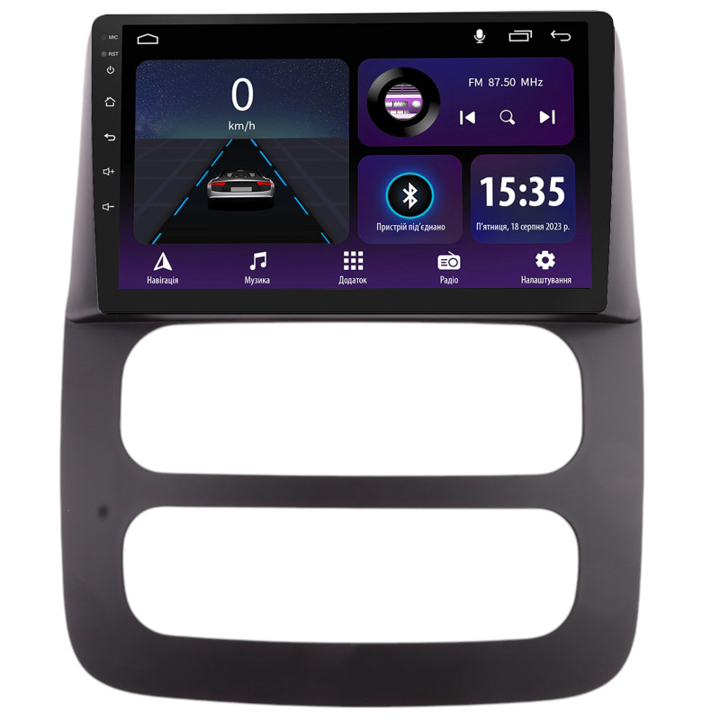 Android head unit SIGMA E9232 ANDROID 10 2+32 Gb Dodge RAM 2002-2005 Black 9"