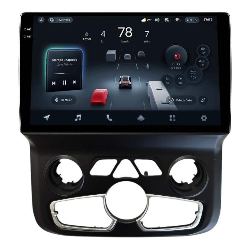 Štátní magnetofon Teyes CC4 Pro 12+256 GB pro Dodge RAM 1500, 2500, 3500, 4500, 5500 (roky 2013–2019), AT, AC, černá, 9 palců, 2K.