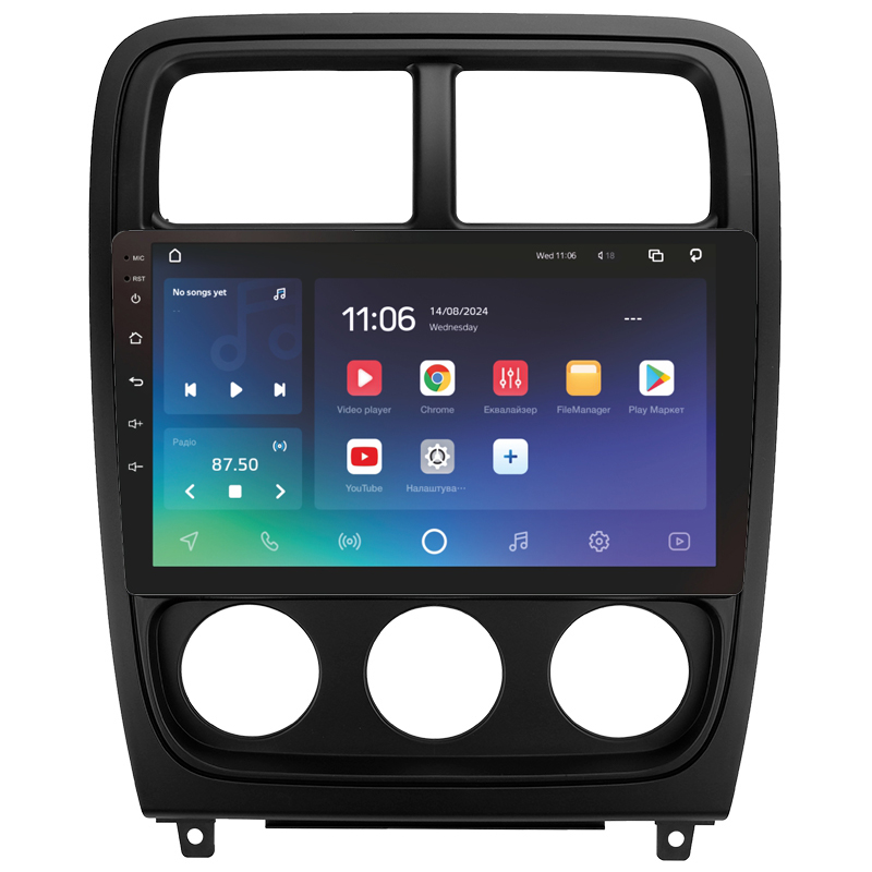 Android head unit SIGMA X9432 ANDROID 10 4+32 Gb 4G DSP Dodge Caliber PM 2009 - 2013 9" (L2)