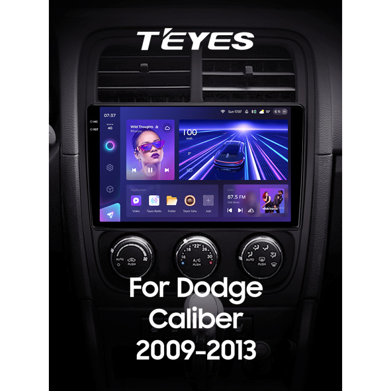 Android head unit Teyes CC3 6+128 Gb with 360° surround view° Dodge Caliber PM 2009 - 2013 9" 2k (L2)