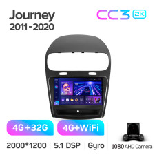 Android head unit Teyes CC3 4+32 Gb Dodge Journey JC 2011-2020 9" 2k (L2)