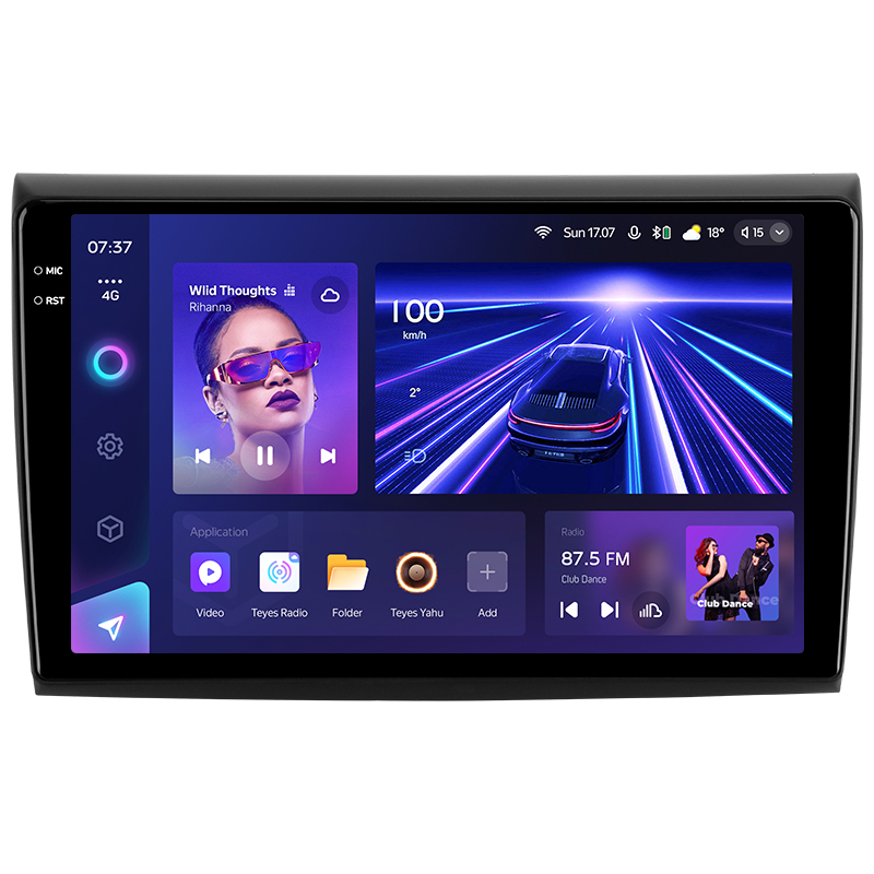 Android head unit Teyes CC3 6+128 Gb with 360° surround view° Fiat Bravo 198 2 II 2007-2014 9" 2k (L1)