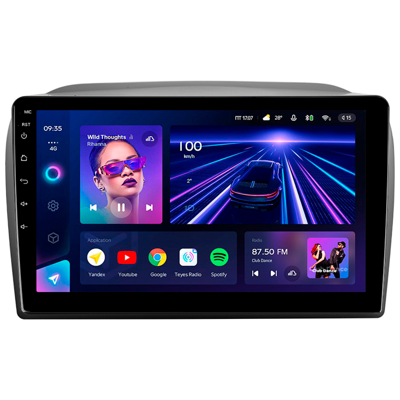 Android head unit Teyes CC3 4+32 Gb Fiat Doblo 2 II 263 2009-2015 9" (L1)