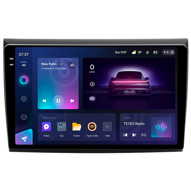 Android head unit Teyes CC3 4+64 Gb Fiat Bravo 198 2 II 2007-2014 9" 2k (L1)