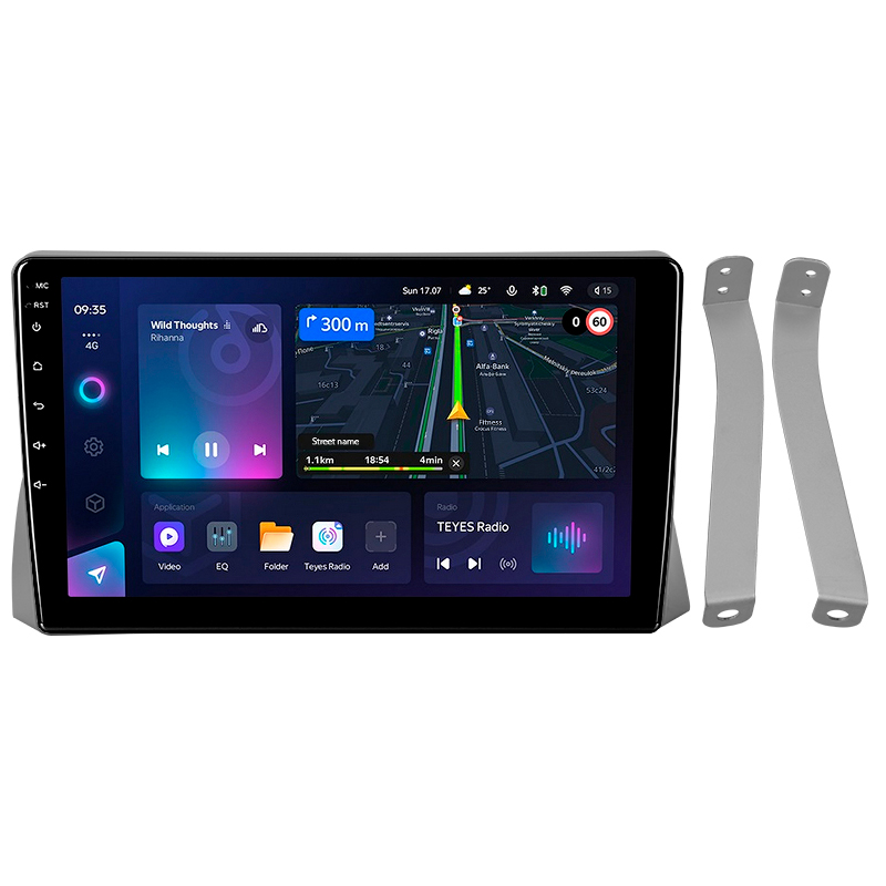 Android head unit Teyes CC3L 4+64 Gb Fiat Siena Palio Albea Weekend 2004-2006 (F2) 9"