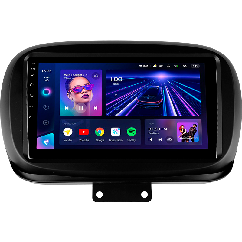 Android head unit Teyes CC3 4+32 Gb Fiat 500X 2014-2020 9" (L1)