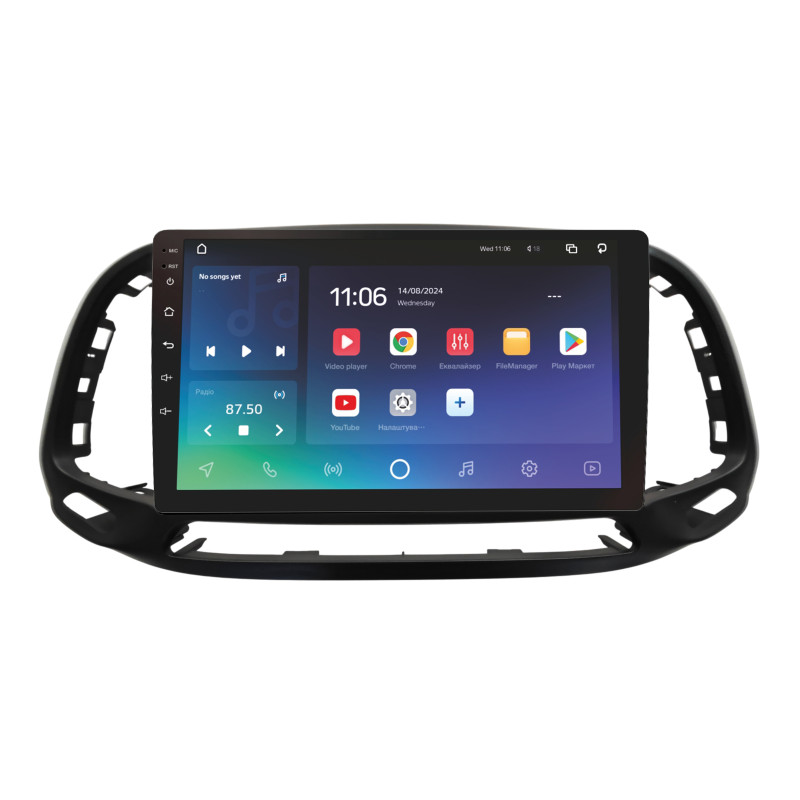 Android head unit SIGMA X9432 ANDROID 10 4+32 Gb 4G DSP Fiat Doblo 2015-2023 9"