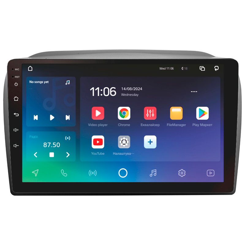 Android head unit SIGMA X9432 ANDROID 10 4+32 Gb 4G DSP Fiat Doblo 2 II 263 2009-2015 9" (L1)
