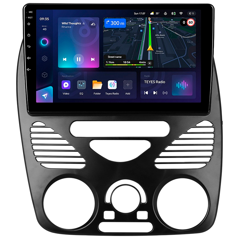 Android head unit Teyes CC3L 4+32 Gb Fiat Siena Palio Albea Weekend 2004-2006 (F1) 9" (L1)