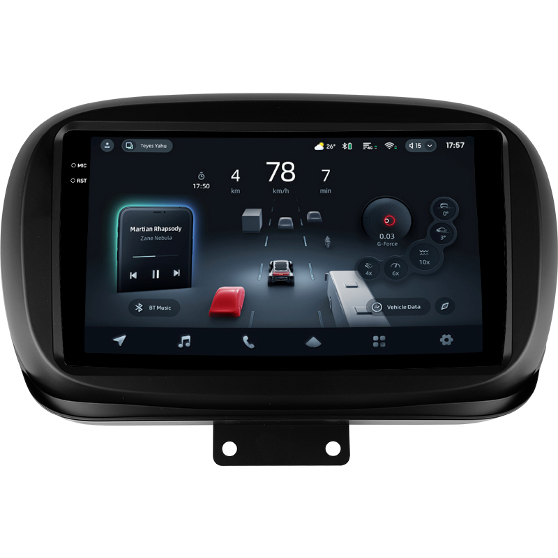 Štátní magnetofon Teyes CC4 Pro 12+256 GB pro Fiat 500X (2014–2020), 9