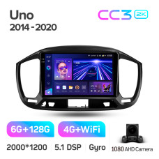 Android head unit Teyes CC3 6+128 Gb Fiat Uno 2014-2020 9" 2k (L1)