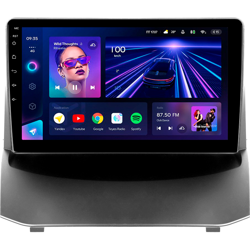 Android head unit Teyes CC3 4+32 Gb Ford Fiesta Mk 6 (F1) 2009-2018 (A) 9"