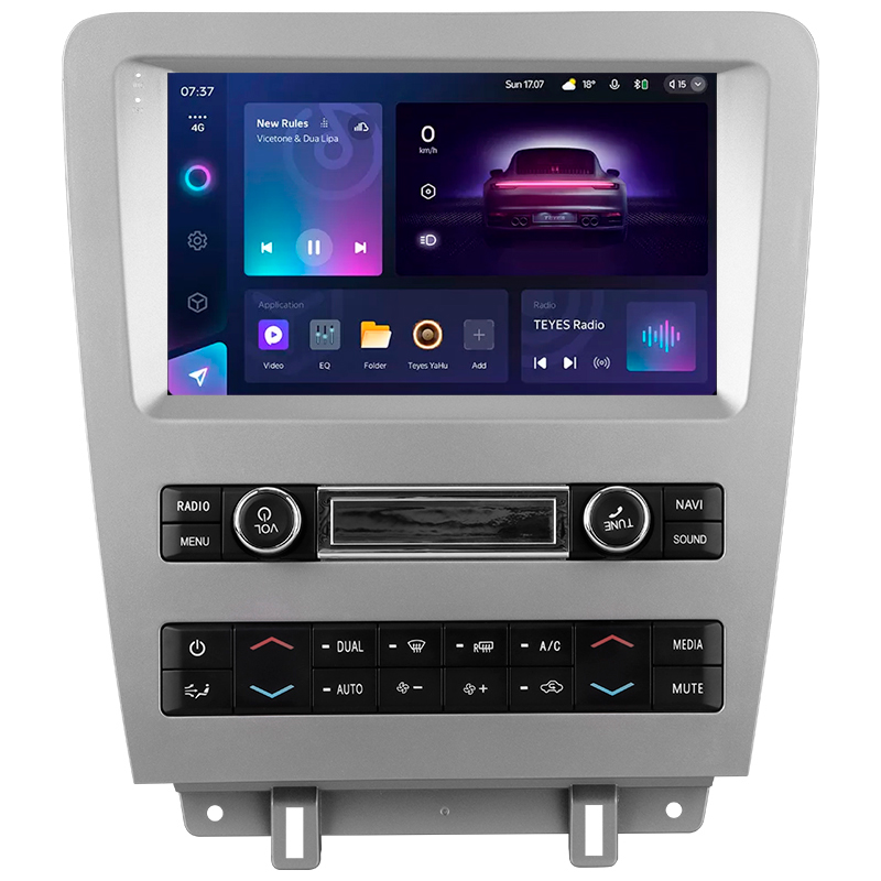 Android head unit Teyes CC3 6+128 Gb with 360° surround view° Ford Mustang 5 S-197 (F2) 2009-2014 9" 2k (L3)