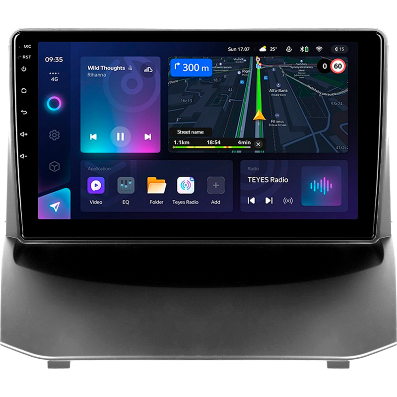 Android head unit Teyes CC3L 4+64 Gb Ford Fiesta Mk 6 (F1) 2009-2018 (A) 9"
