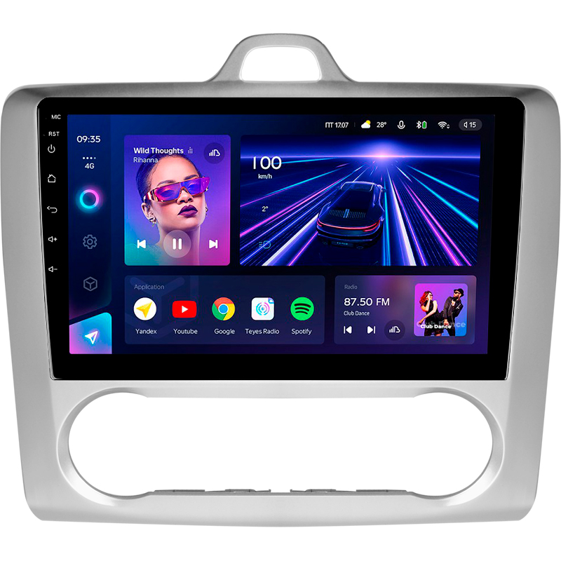 Android head unit Teyes CC3 4+32 Gb Ford Focus 2 Mk 2 2004-2011 (F2) 9"