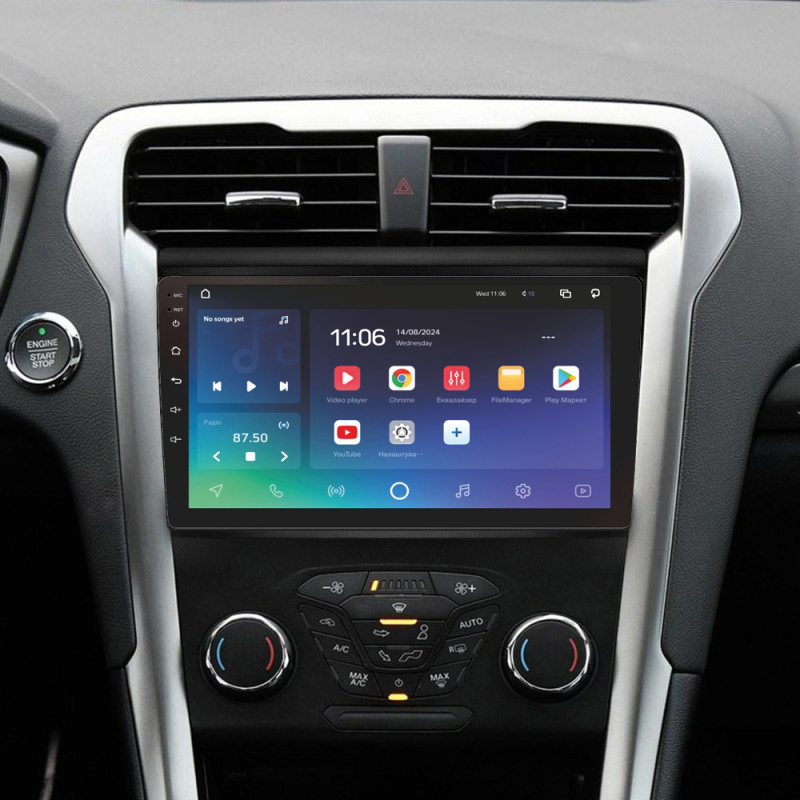 Android head unit SIGMA X9432 ANDROID 10 4+32 Gb 4G DSP Ford Mondeo 5 (ZYJ) 2014-2019 9"