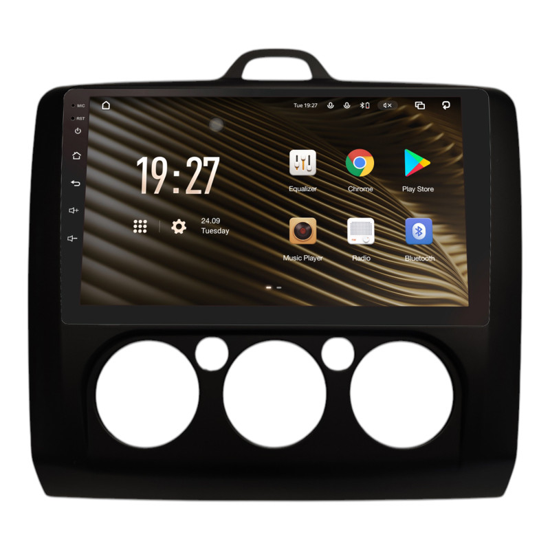 Android head unit SIGMA S9432 ANDROID 10 4+32 Gb 4G DSP Ford Focus 2 2004-2014 MT AC Black 9"