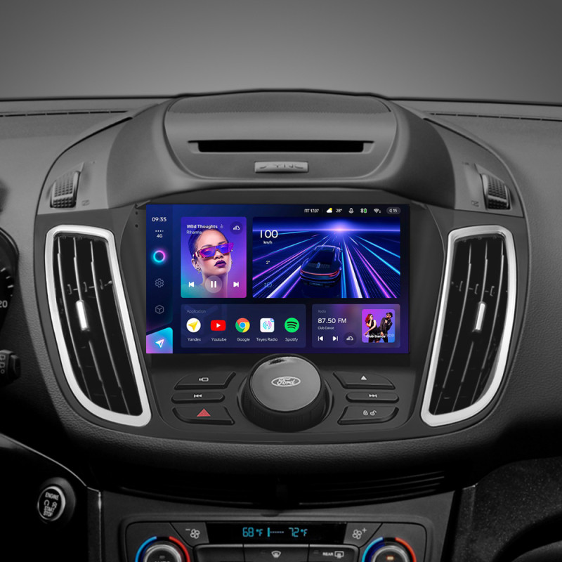 Android head unit Teyes CC3 4+32 Gb Ford Kuga 2 Escape 3 2012 - 2019 (B) 9" (buttons) (L2)