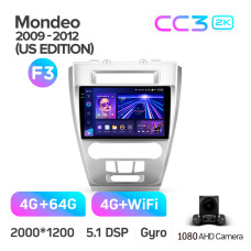 Android head unit Teyes CC3 4+64 Gb Ford Mondeo (F3) (US EDITION) 2009-2012 10" 2k