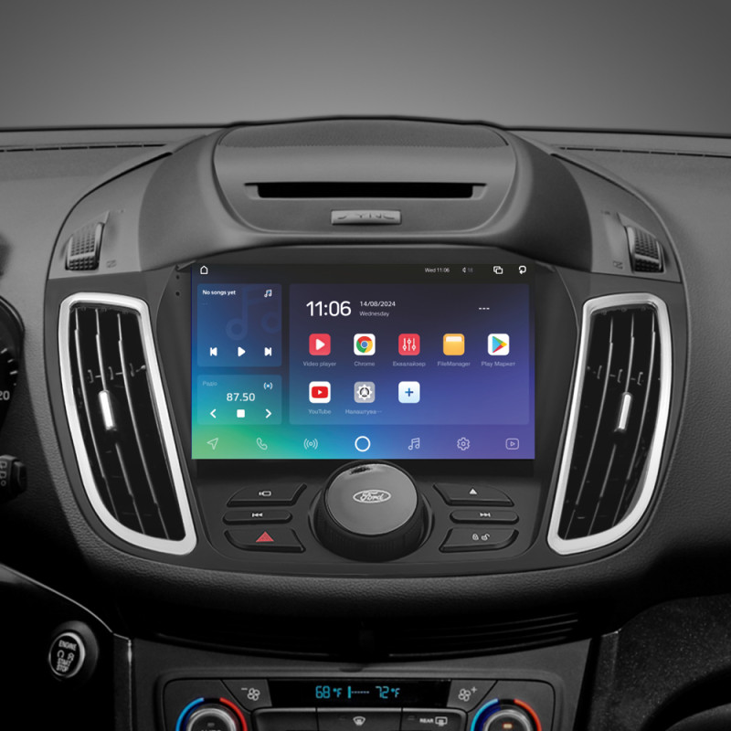 Android head unit SIGMA X9432 ANDROID 10 4+32 Gb 4G DSP Ford Kuga 2 Escape 3 2012 - 2019 (B) 9" (buttons) (L2)