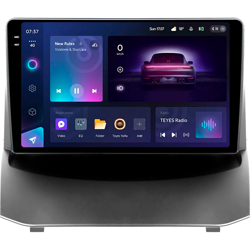 Android head unit Teyes CC3 4+64 Gb Ford Fiesta Mk 6 (F1) 2009-2018 (B) 9" 2k