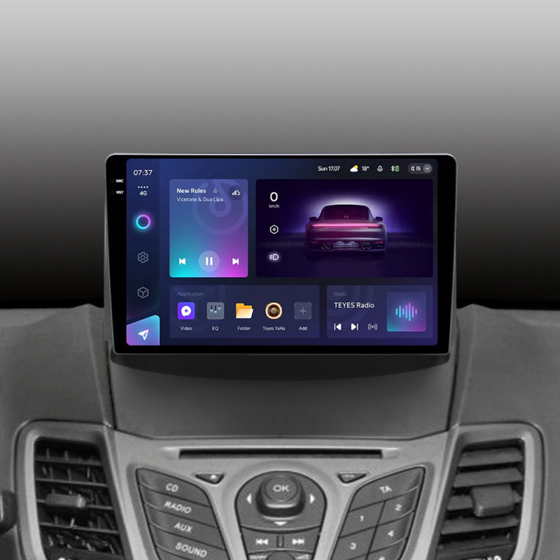 Android head unit Teyes CC3 6+128 Gb Ford Fiesta Mk 6 (F1) 2009-2018 (B) 9" 2k