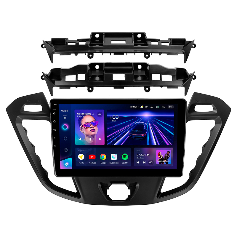 Android head unit Teyes CC3 4+32 Gb Ford Tourneo Custom 1 I Transit (F1) 2012-2021 9"