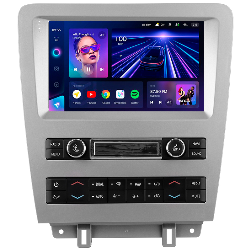 Android head unit Teyes CC3 4+32 Gb Ford Mustang 5 S-197 (F2) 2009-2014 9" (L3)