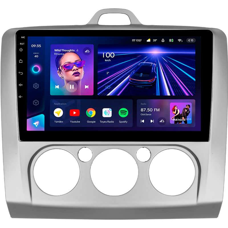 Android head unit Teyes CC3 4+32 Gb Ford Focus 2 Mk 2 2004-2011 (F1) 9"