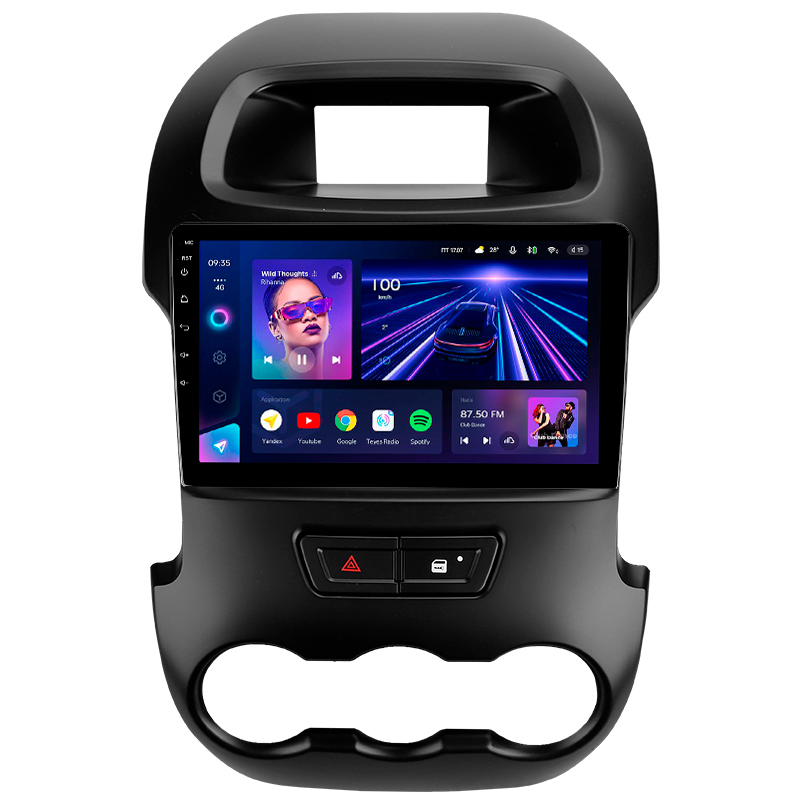 Android head unit Teyes CC3 4+32 Gb Ford Ranger (F2) 2011-2016 9"
