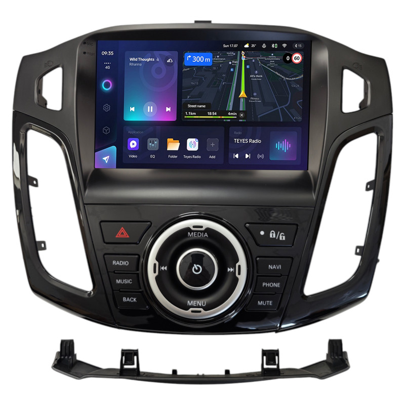 Android head unit Teyes CC3L 4+32 Gb Ford FOCUS 3 2012-2019 A-MOD black UV 9"