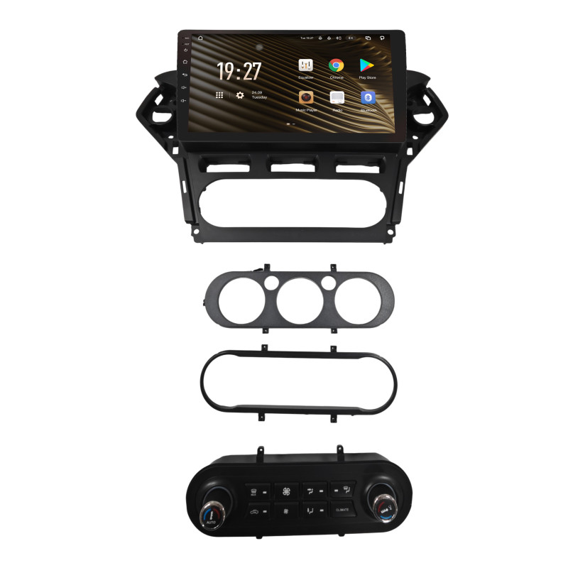 Android head unit SIGMA S10432 ANDROID 10 4+32 Gb 4G DSP Ford Mondeo 4 2010-2014 Full Set AT AC Black with buttons 10" (L1)