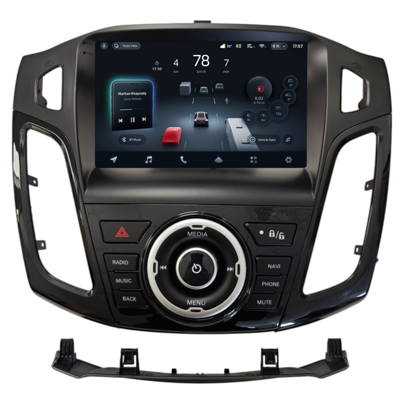 Android head unit Teyes CC4 Pro 12+256 Gb Ford FOCUS 3 2012-2019 A-MOD black UV 9" 2k