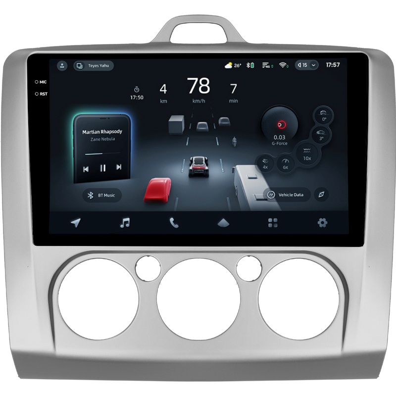 Android head unit Teyes CC4 Pro 12+256 Gb Ford Focus 2 Mk 2 2004-2011 (F1) 9" 2k