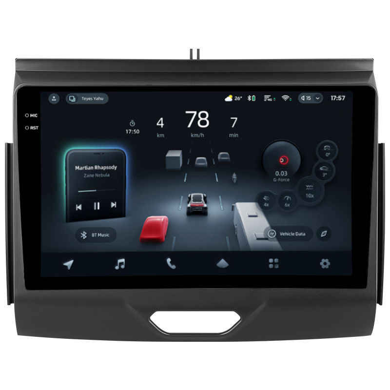Android head unit Teyes CC4 Pro 12+256 Gb Ford Ranger P703 2015-2022 (C) 9" 2k