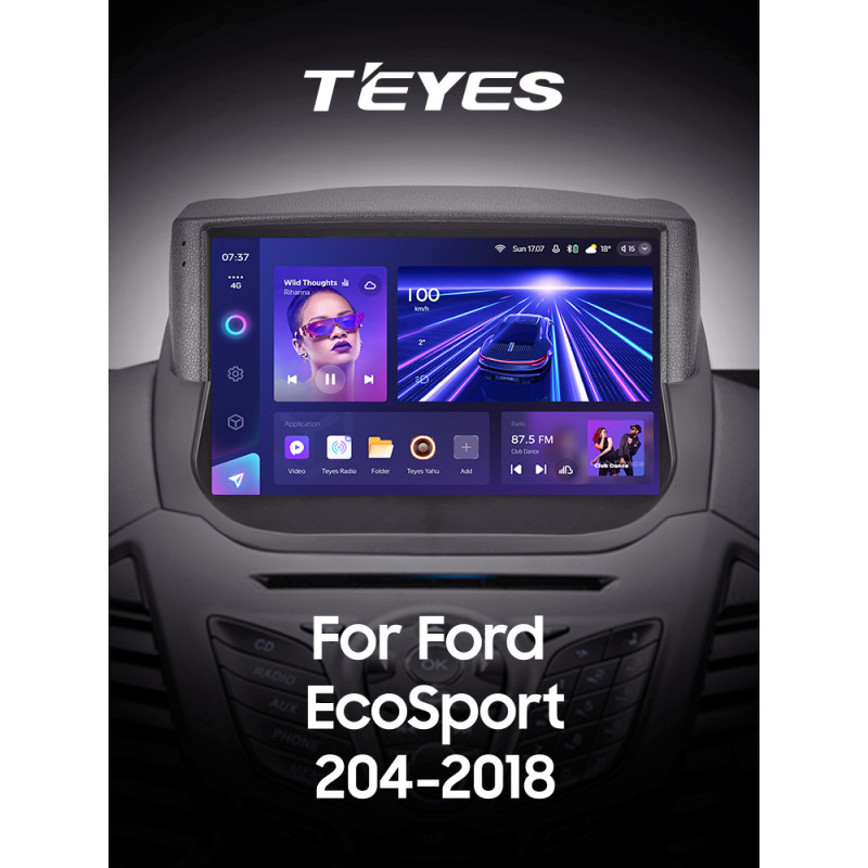 Android head unit Teyes CC3 4+32 Gb Ford EcoSport Eco Sport 2014-2018 9" 2k (L1)