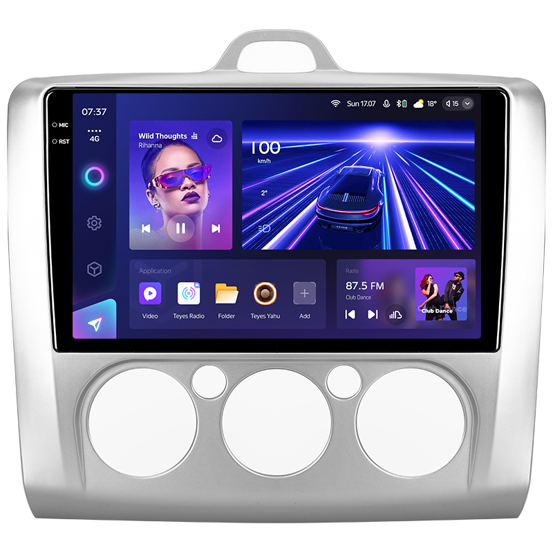 Android head unit Teyes CC3 4+64 Gb Ford Focus 2 Mk 2 2004-2011 (F1) 9" 2k