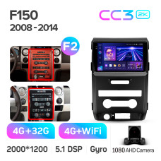 Android head unit Teyes CC3 4+32 Gb Ford F150 P415 Raptor 2008-2014 (F2) 9" 2k (L2)