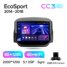 Android head unit Teyes CC3 6+128 Gb Ford EcoSport Eco Sport 2014-2018 9" 2k (L1)