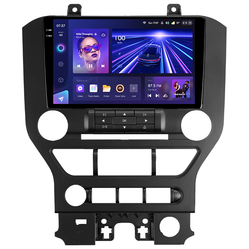 Android head unit Teyes CC3 4+64 Gb Ford Mustang VI S550 (F1) 2014-2023 9" 2k (L1)
